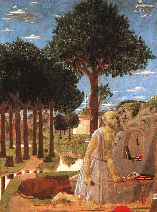Piero della Francesca The Penance of St.Jerome Norge oil painting art